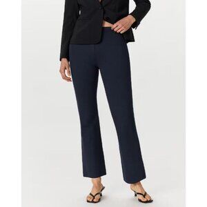 New Quince Ultra-Stretch Ponte Bootcut Pant Petite Large Navy